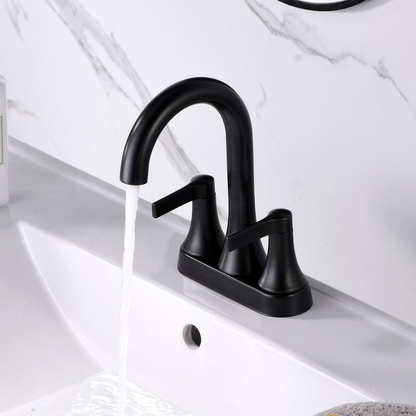 4 in. Centerset 2-Handle Bathroom Faucet in Oil Rubbed Bronze