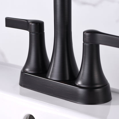 4 in. Centerset 2-Handle Bathroom Faucet in Oil Rubbed Bronze