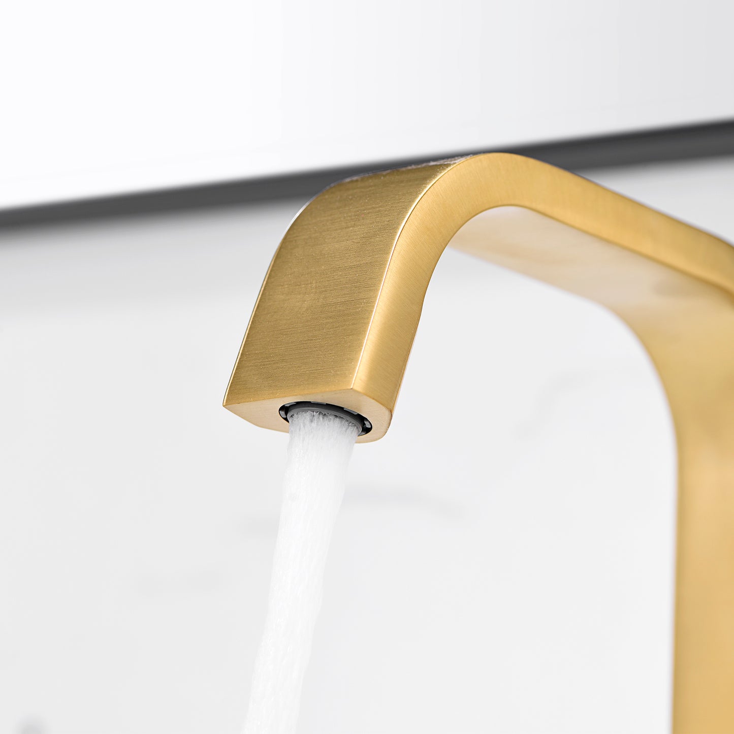 4 in. Centerset 2-Handle Bathroom Faucet in Brushed Gold