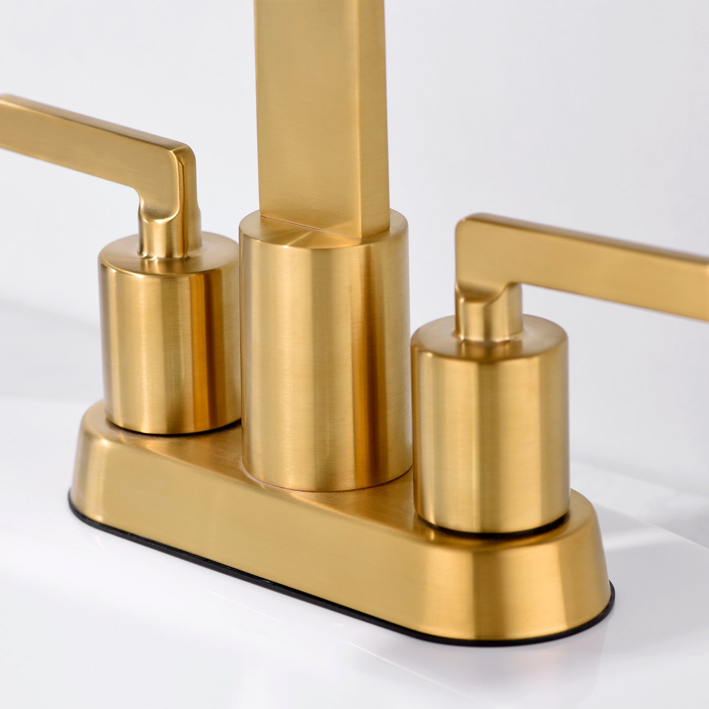 4 in. Centerset 2-Handle Bathroom Faucet in Brushed Gold