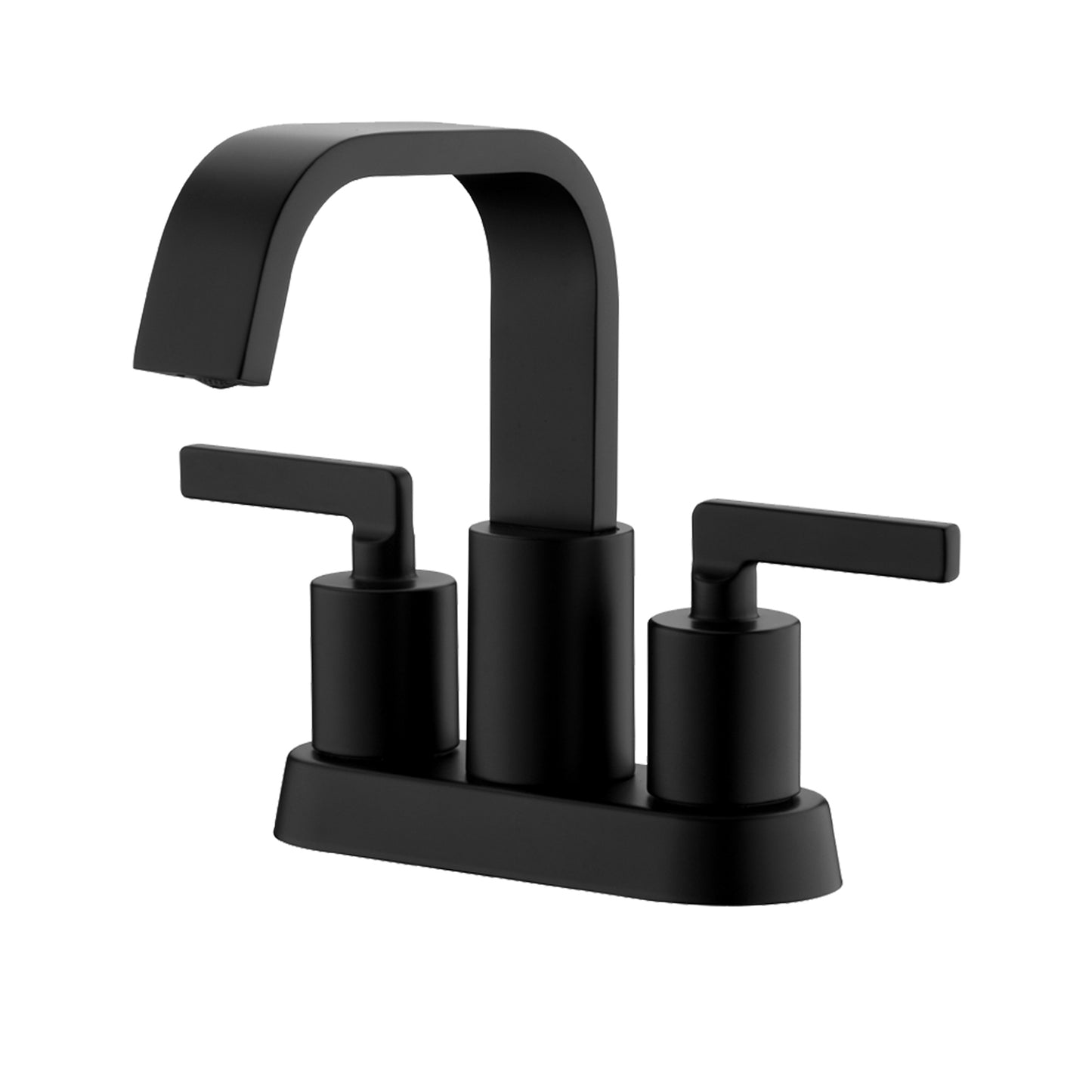 4 in. Centerset 2-Handle Bathroom Faucet in Matte Black