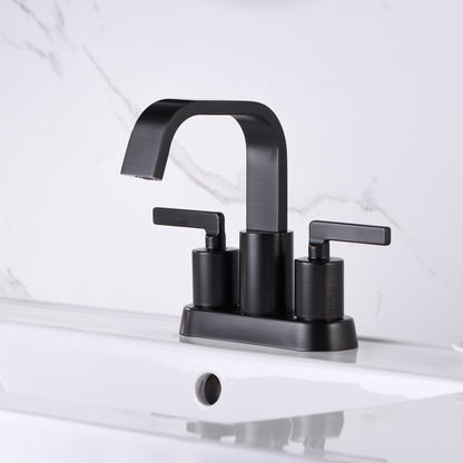 4 in. Centerset 2-Handle Bathroom Faucet in Oil Rubbed Bronze