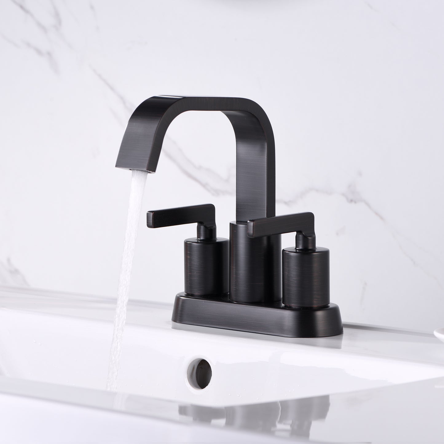 4 in. Centerset 2-Handle Bathroom Faucet in Oil Rubbed Bronze