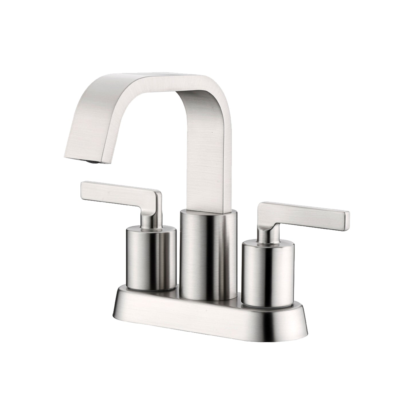 4 in. Centerset 2-Handle Bathroom Faucet in Brushed Nickel