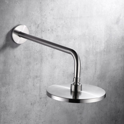 15 in. Shower Arm and Flange, Brushed Nickel