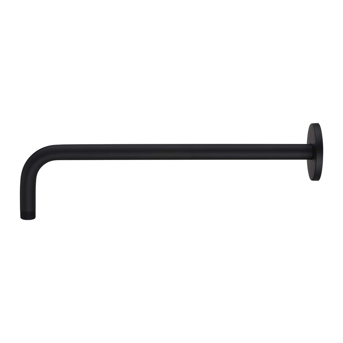 15 in. Shower Arm and Flange, Matte Black