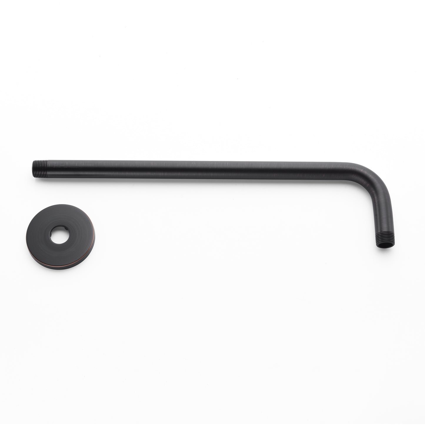 15 in. Shower Arm and Flange, Oil Rubbed Bronze