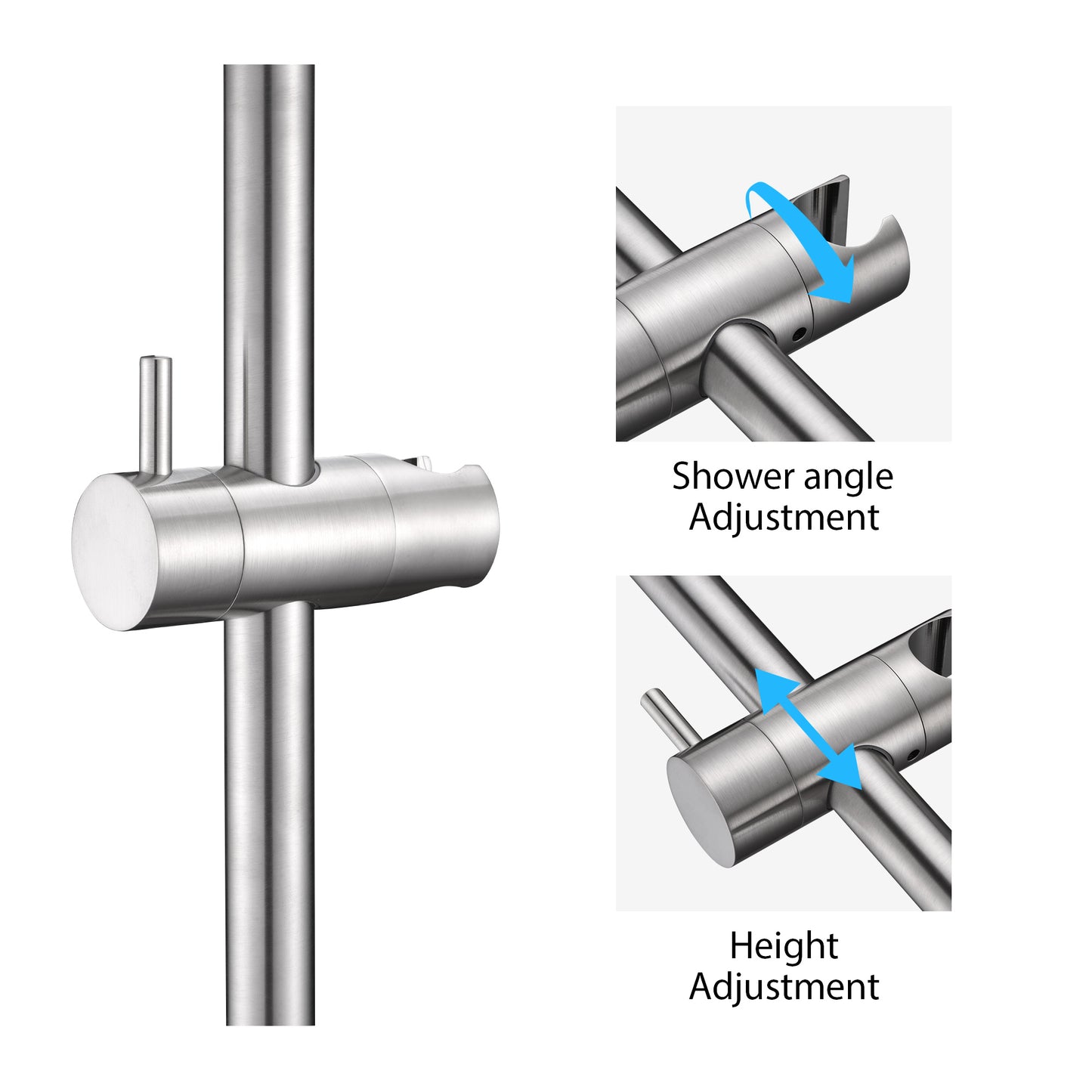 SB01-30-B 30 in. Adjustable Slide Bar for Handheld Showerheads in Brushed Nickel