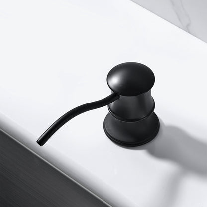 SC05-TM Countertop Deck-Mount Metal Soap and Lotion Dispenser in Matte Black