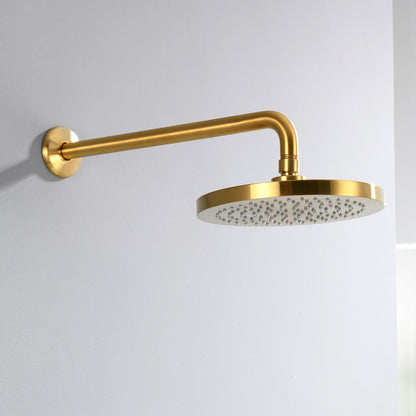 Single Handle 1-Spray Shower Faucet 1.8 GPM with Pressure Balance, Anti Scald in Brushed Gold (Valve Included)