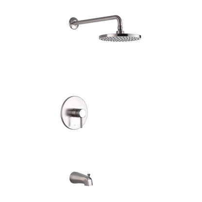 SS-C01-TB Single-Handle 1-Spray Bathtub and Shower Faucet with Valve in Brushed Nickel (Valve Included)