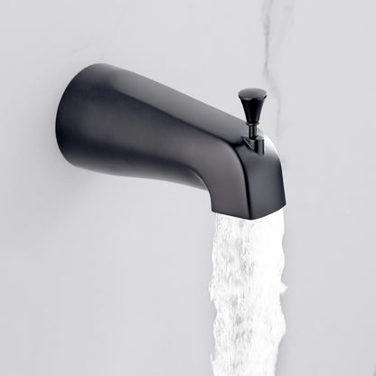 SS-C01-TM Single-Handle 1-Spray Bathtub and Shower Faucet with Valve in Matte Black (Valve Included)