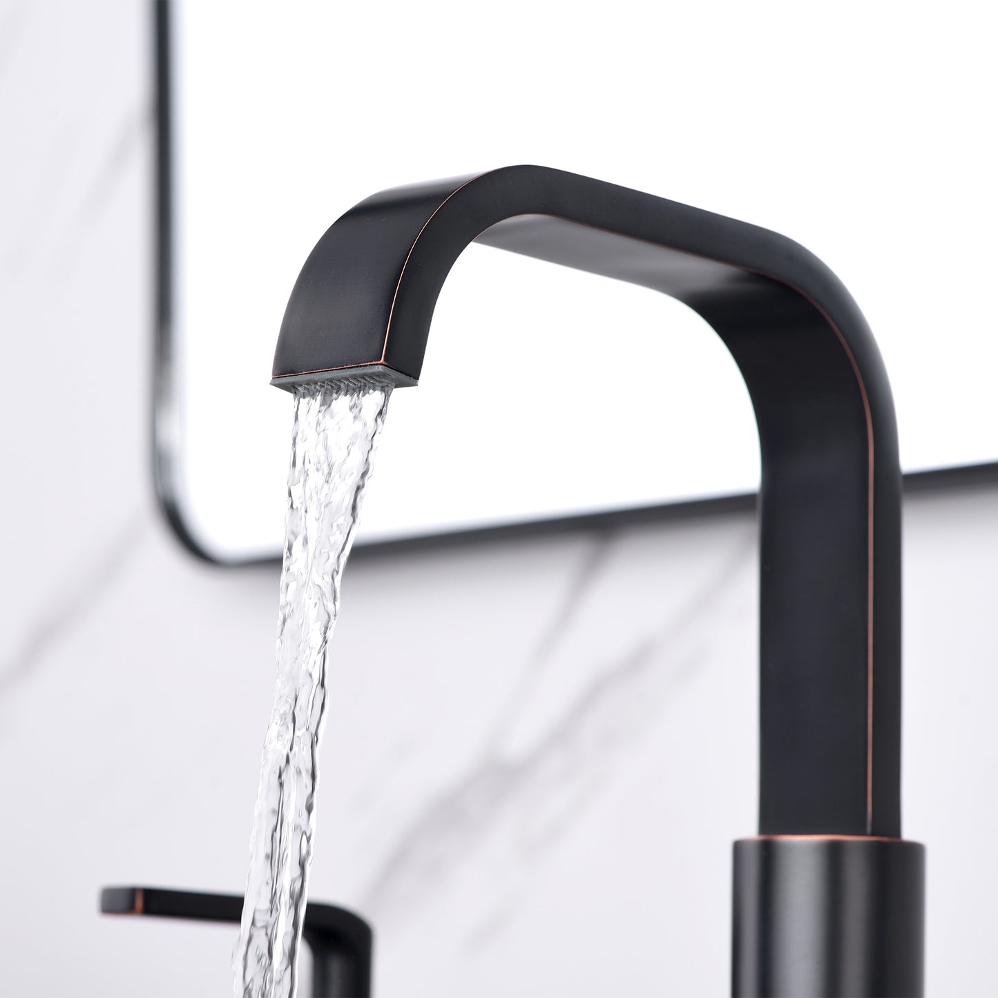 Contemporary 8 in. Widespread 2-Handle Bathroom Faucet with Pop-Up Drain in Oil Rubbed Bronze