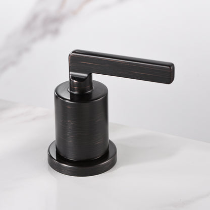 Contemporary 8 in. Widespread 2-Handle Bathroom Faucet in Oil Rubbed Bronze