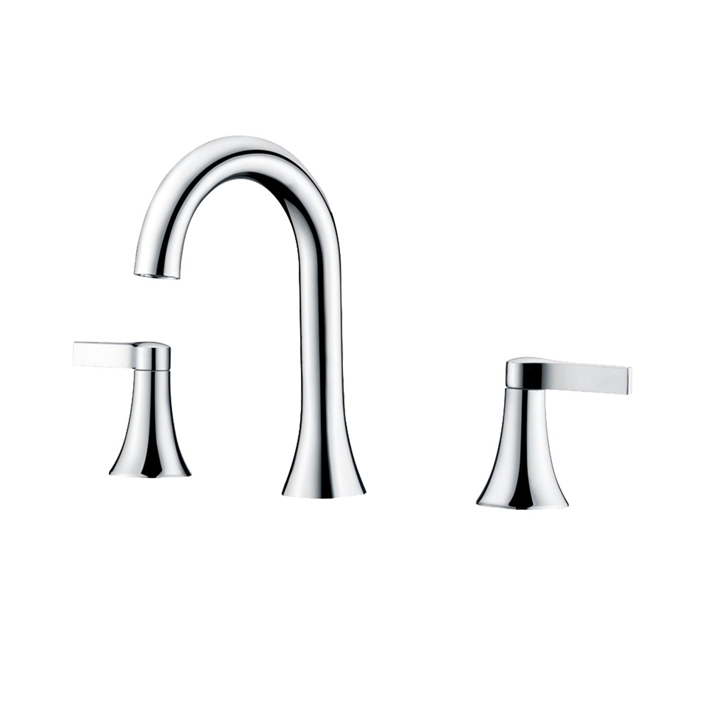 Contemporary 8 in. Widespread 2-Handle Bathroom Faucet in Chrome