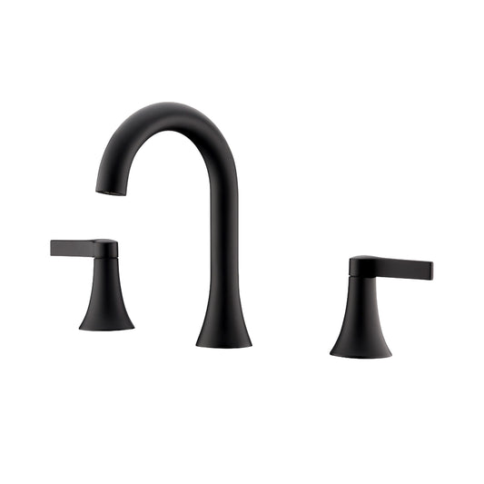 WSP11-TM Contemporary 8 in. Widespread 2-Handle Bathroom Faucet in Matte Black