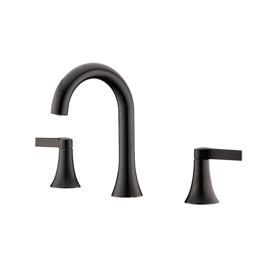 Contemporary 8 in. Widespread 2-Handle Bathroom Faucet in Oil Rubbed Bronze