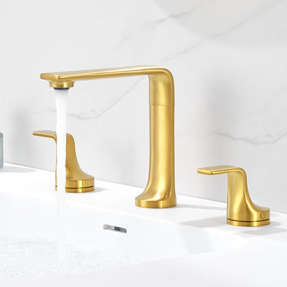 Varen 8 in. Widespread 2-Handle Bathroom Faucet in Brushed Gold