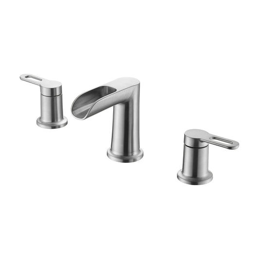 Waterfall WSP16-TB 8 in. Widespread 2-Handle Bathroom Faucet in Brushed Nickel