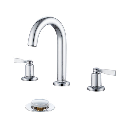 Larko 8 in. Widespread 2-Handle Bathroom Faucet in Chrome