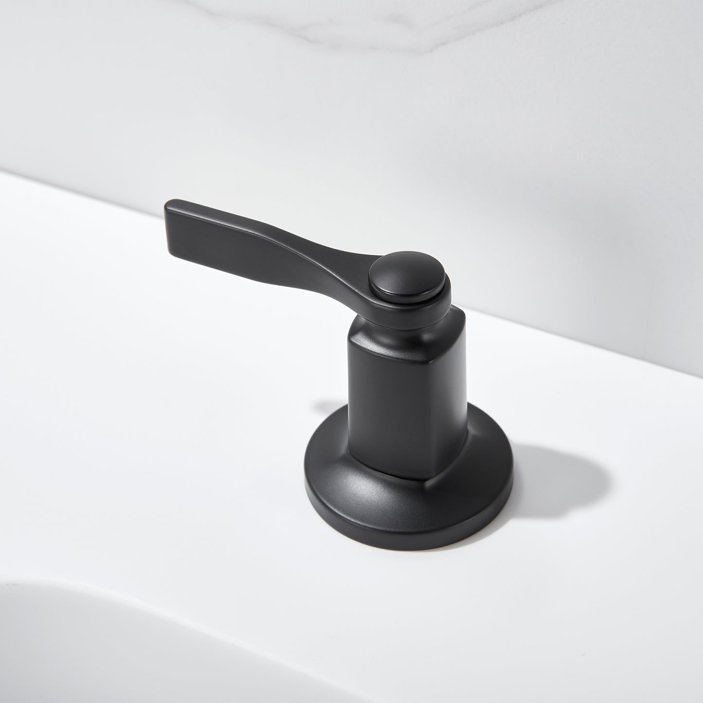 Larko 8 in. Widespread 2-Handle Bathroom Faucet in Matte Black